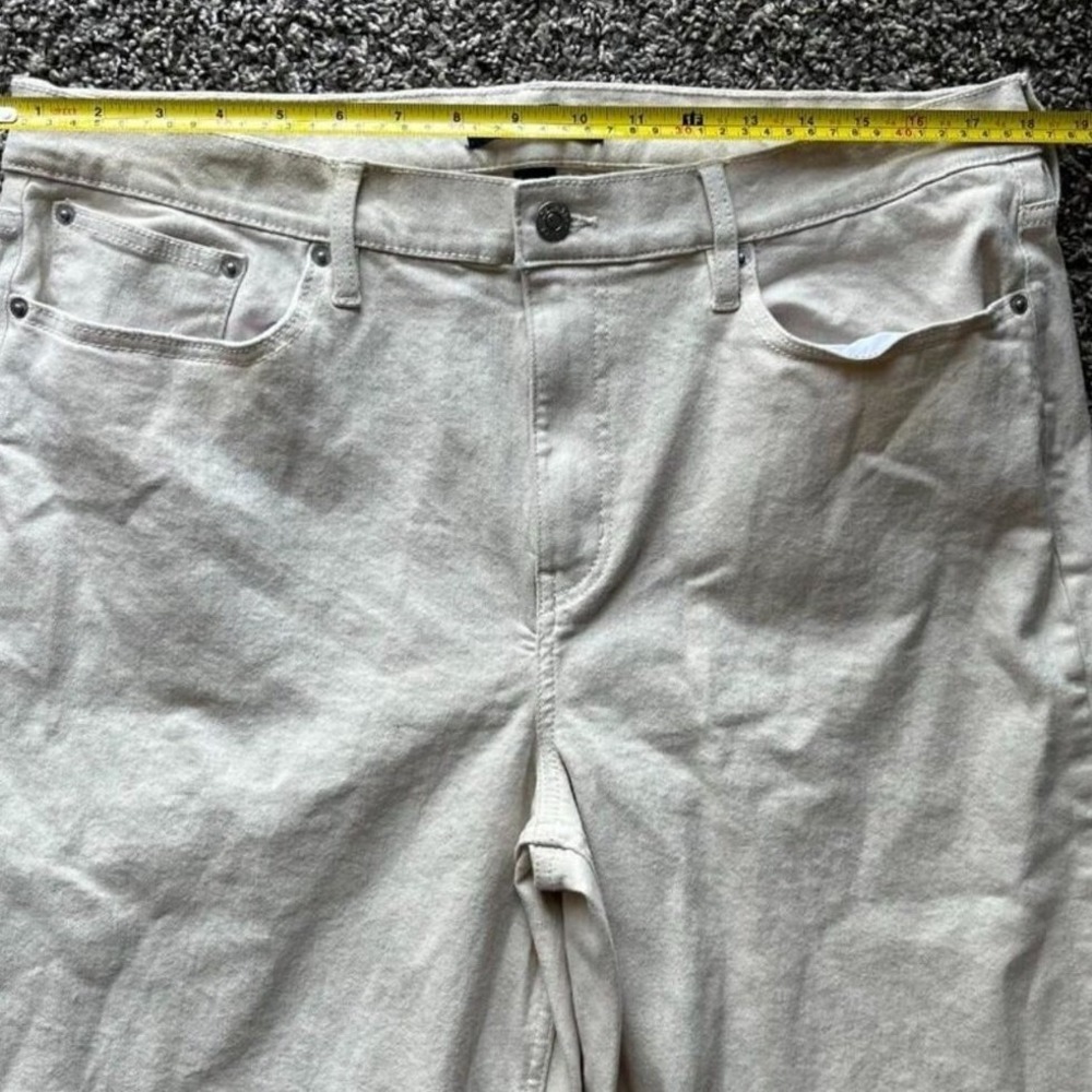 Calvin Klein Jeans Mens 32 High Rise 90s Fit Off White Cream Straight Leg Denim - Picture 3 of 7